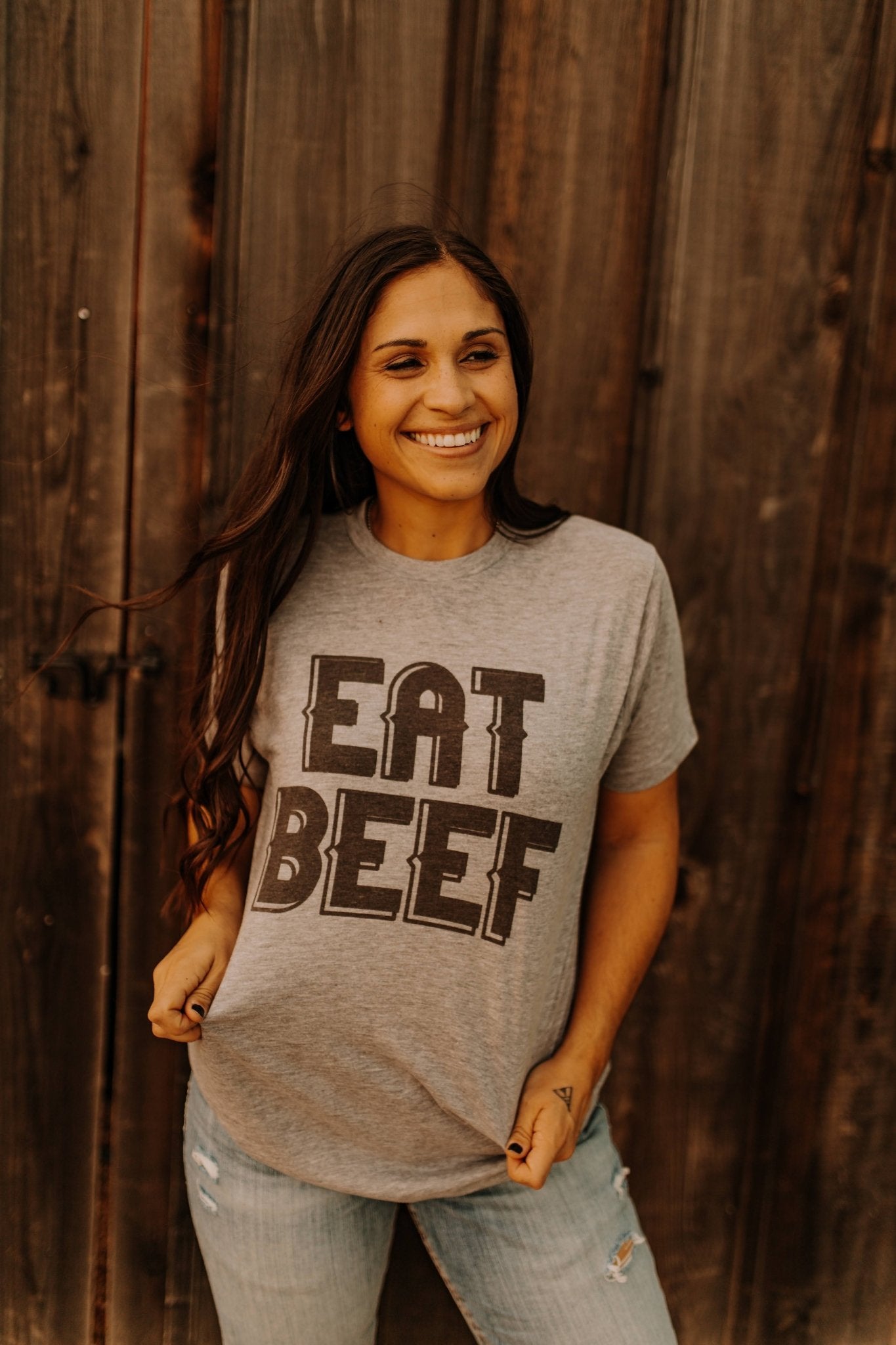 Wild Junkie Eat Beef Graphic Tee — main product shot