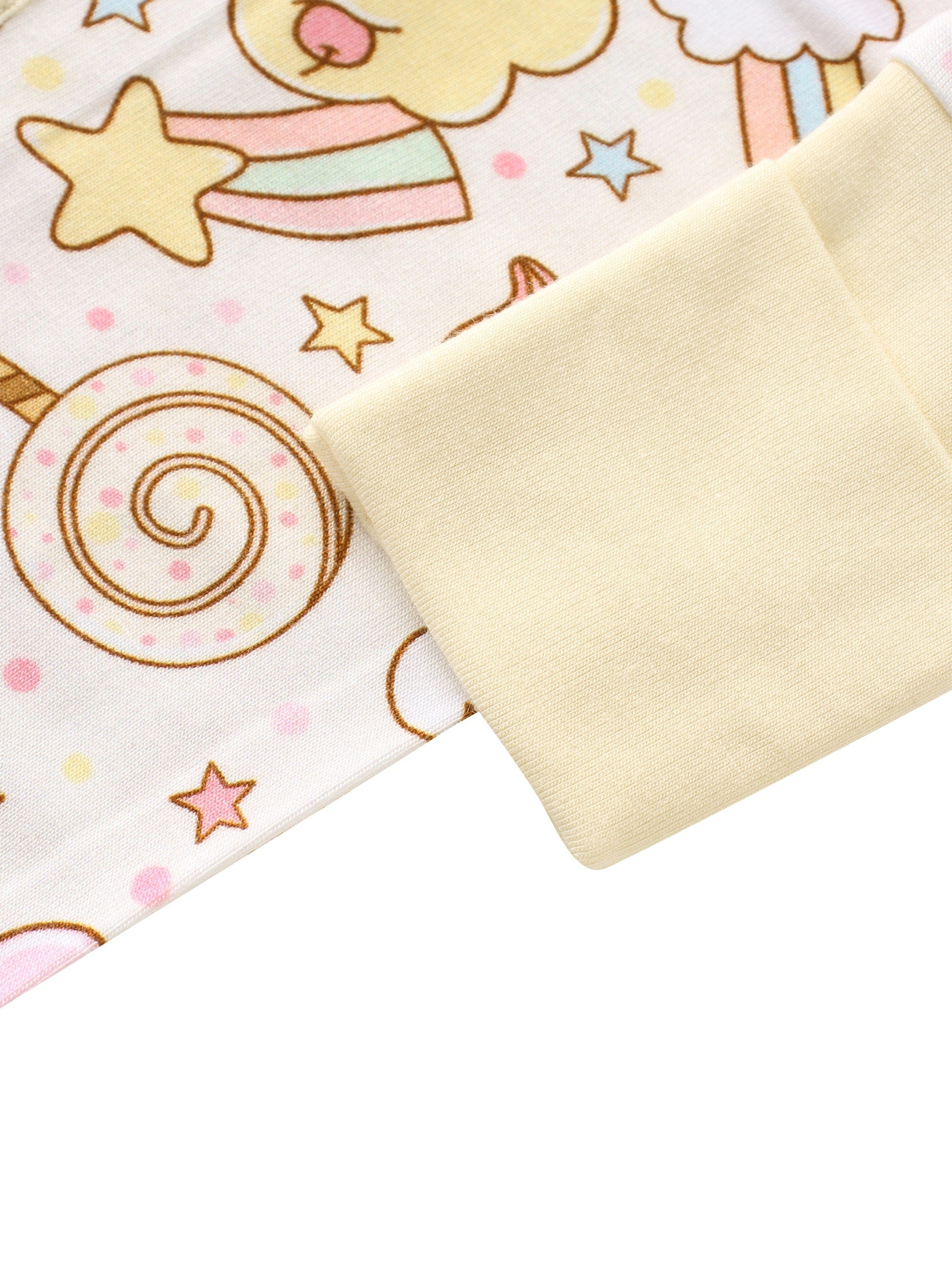 Charlies Project Kids Posh TOT Sweet Treats Bamboo Baby Convertible Zippy Romper — side view