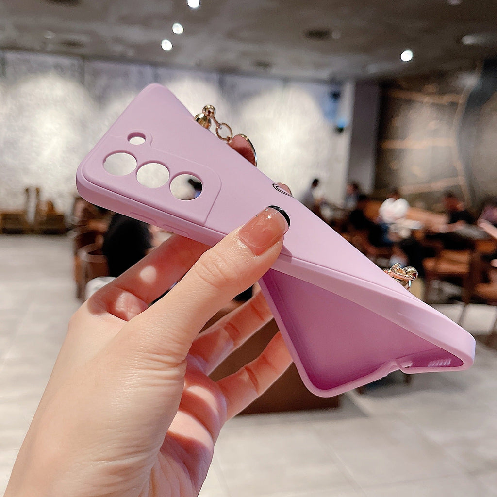 Love Chain Phone Case Bronzing Hollow Drop Resistant