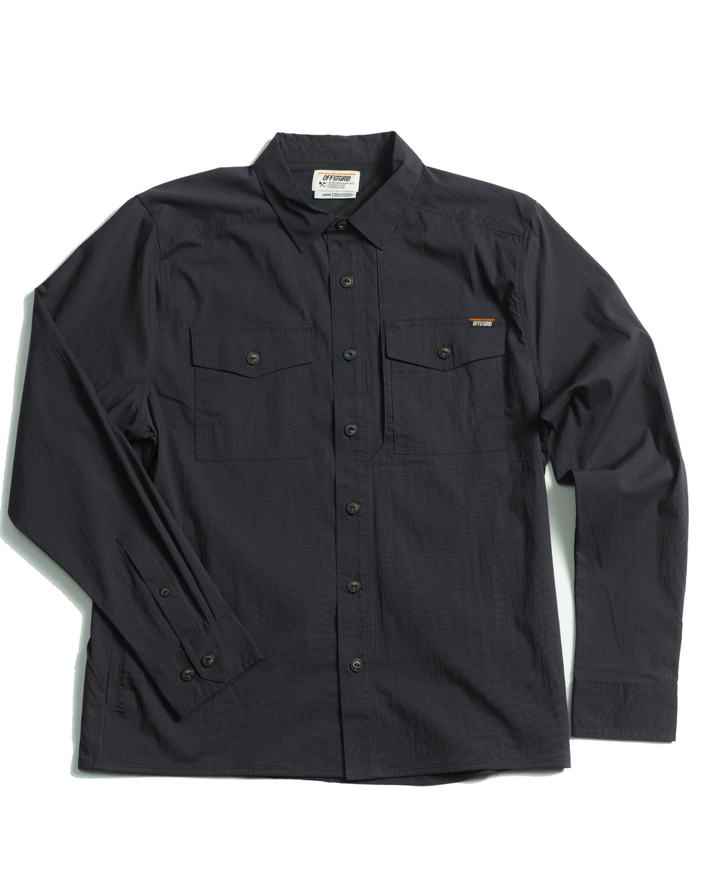 Off The Grid Surplus Echo Bravo LS Shirt - Vintage Black — main product shot