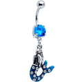 BodyCandy Aqua Gem Blue Mythical Mermaid Belly Ring — main product shot