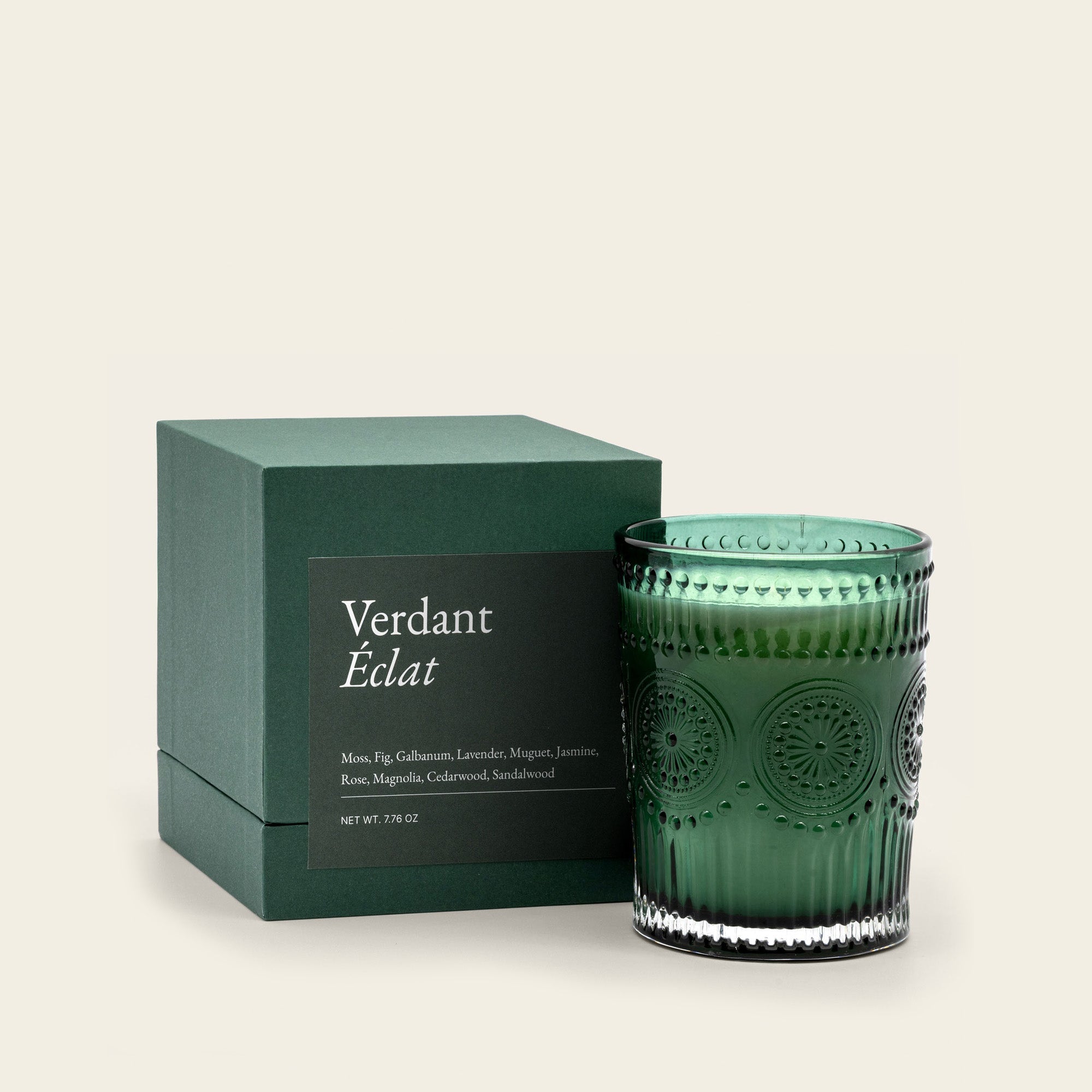 Italic Noir Swiss Scented Glass Candle — material texture detail