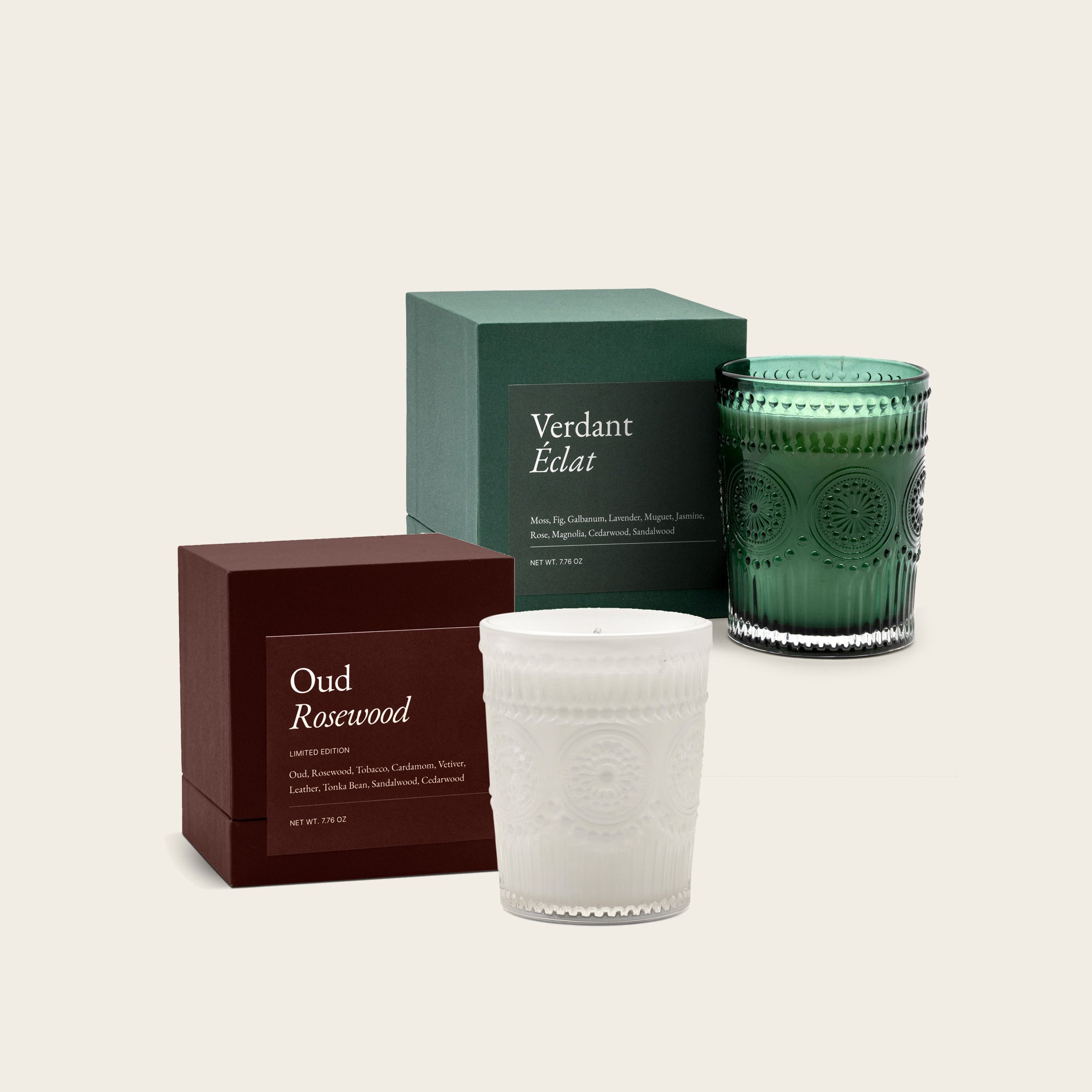 Italic Noir Swiss Scented Glass Candle — Swiss-made scented candle in noir glass vessel