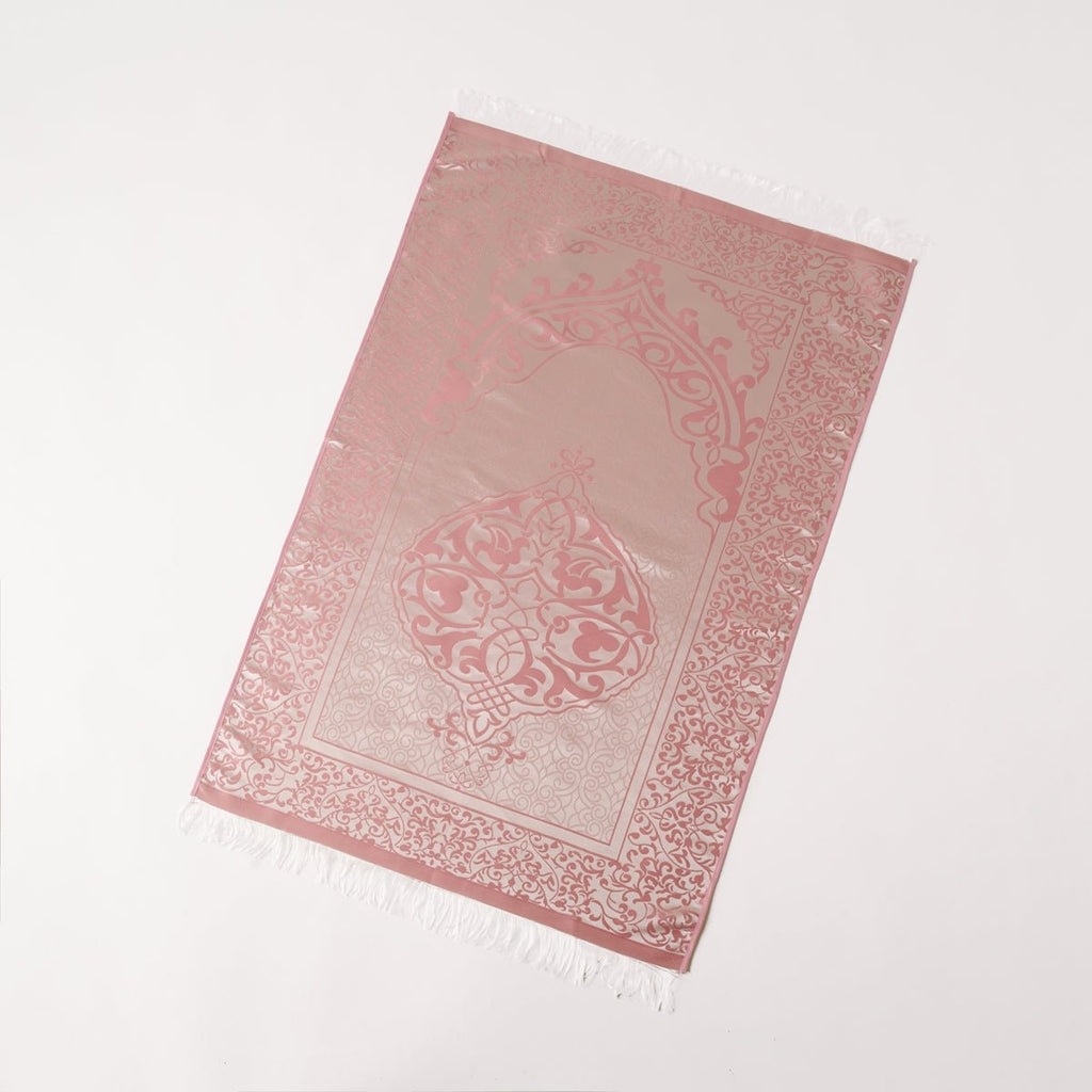 Mariam's Collection Eco-Friendly elegant Prayer Mat & Tasbeeh sets(MR066) — product on model