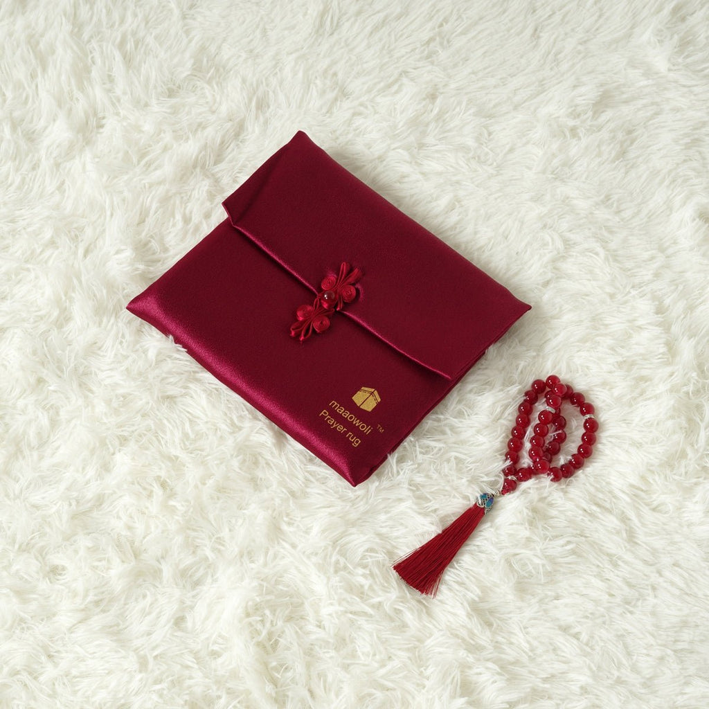 Mariam's Collection Eco-Friendly elegant Prayer Mat & Tasbeeh sets(MR066) — detail shot 7
