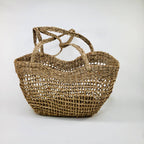 WONENA EcoFreax Market Woven Wicker Shopper Bag — main product shot