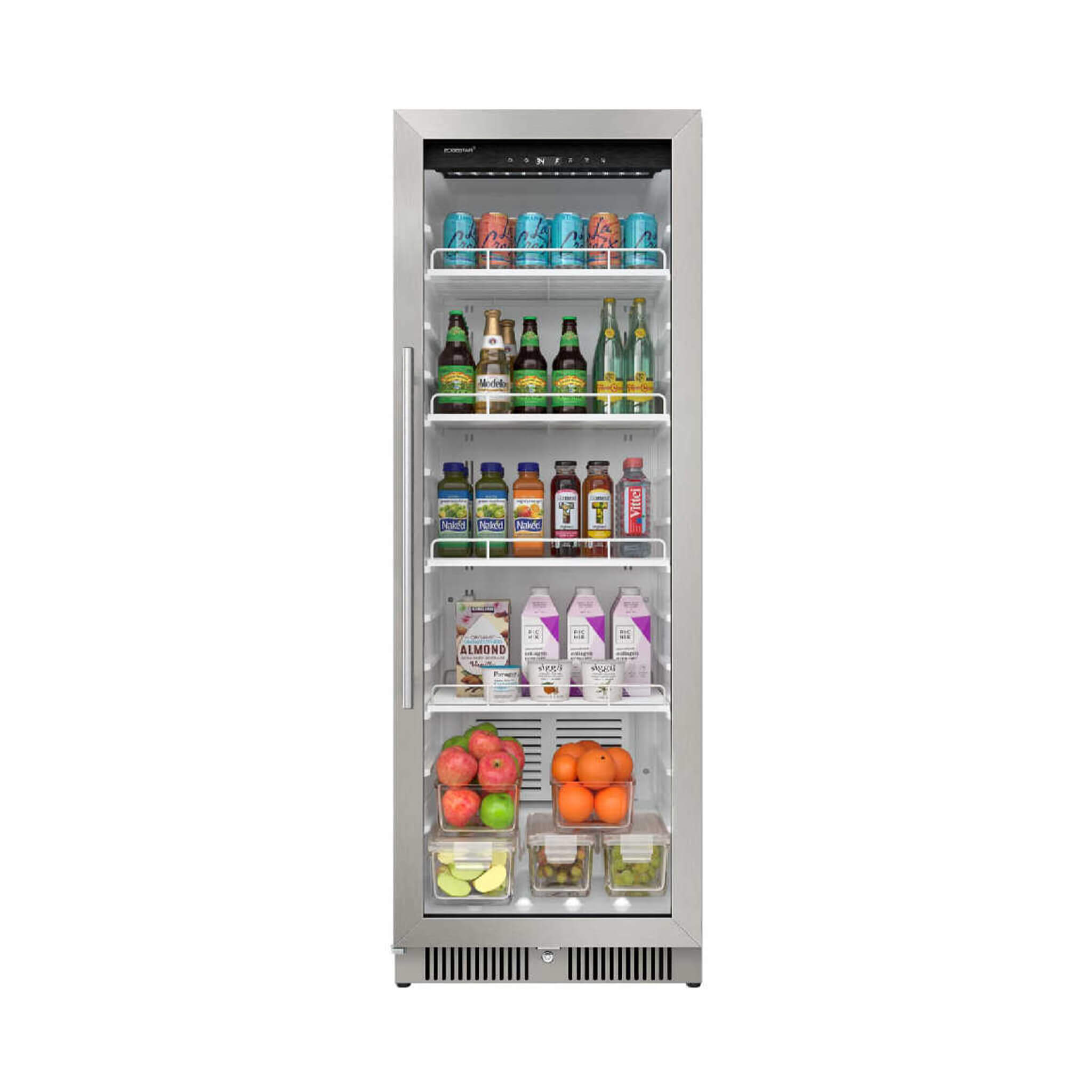 Edgestar 22-Inch 10.1 Cubic Feet Commercial Beverage Merchandiser With Temperature Alarm and Reversible Door [VBM101SS] (SAK4