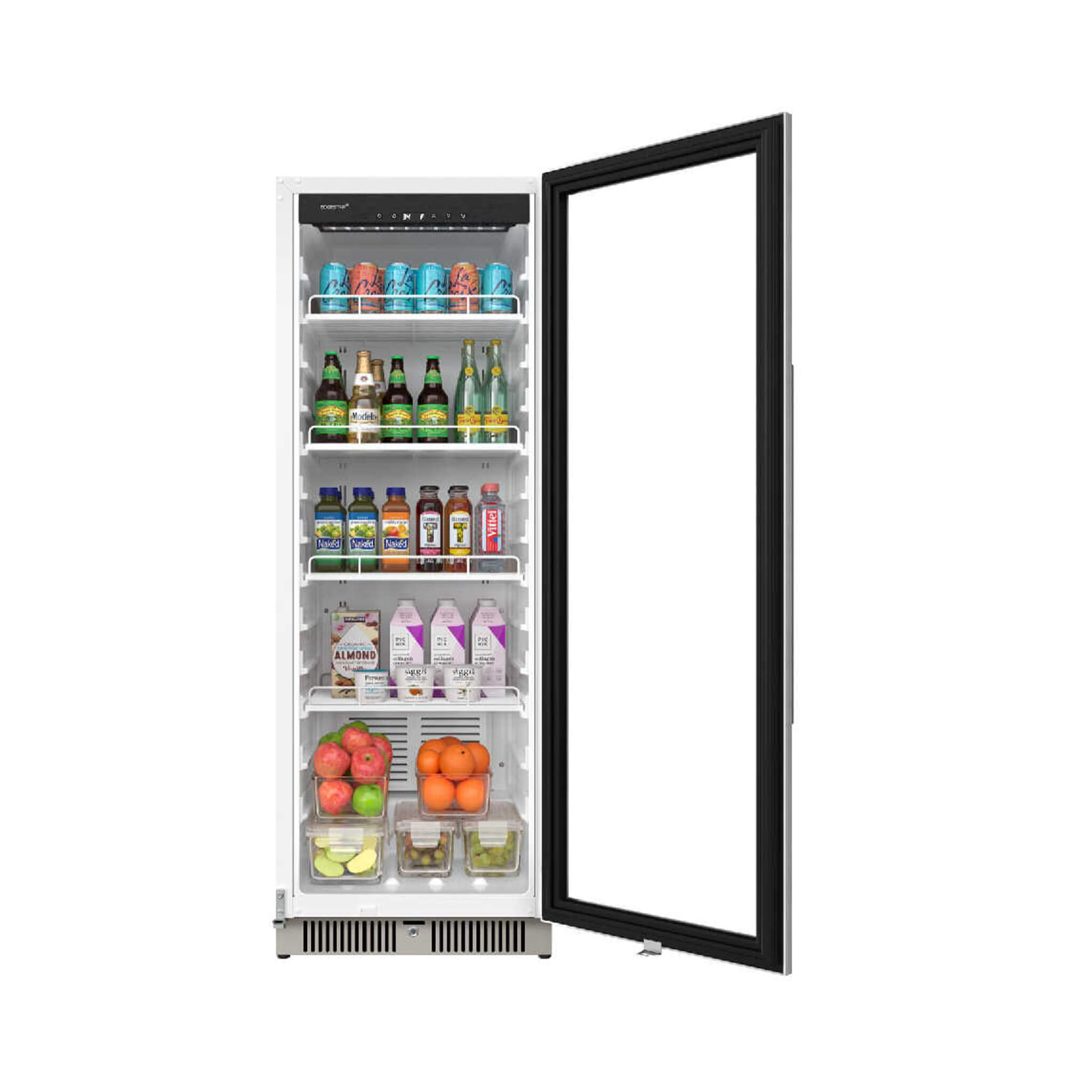 Edgestar 22-Inch 10.1 Cubic Feet Commercial Beverage Merchandiser With Temperature Alarm and Reversible Door [VBM101SS] (SAK4