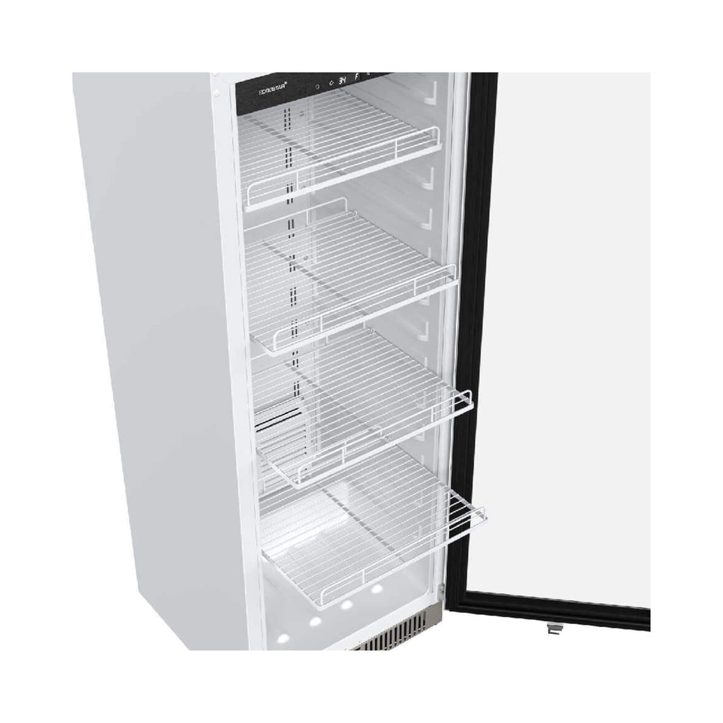 Edgestar 22-Inch 10.1 Cubic Feet Commercial Beverage Merchandiser With Temperature Alarm and Reversible Door [VBM101SS] (SAK4