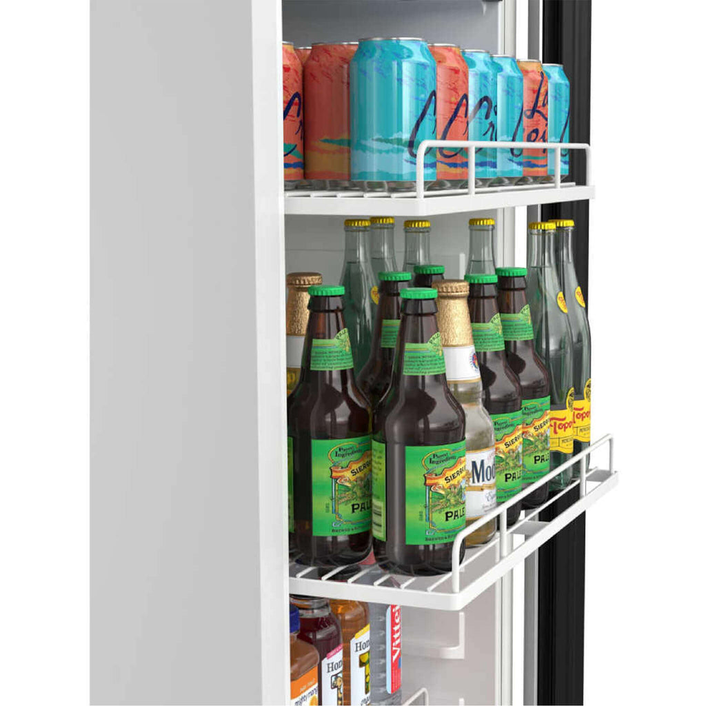 Edgestar 22-Inch 10.1 Cubic Feet Commercial Beverage Merchandiser With Temperature Alarm and Reversible Door [VBM101SS] (SAK4