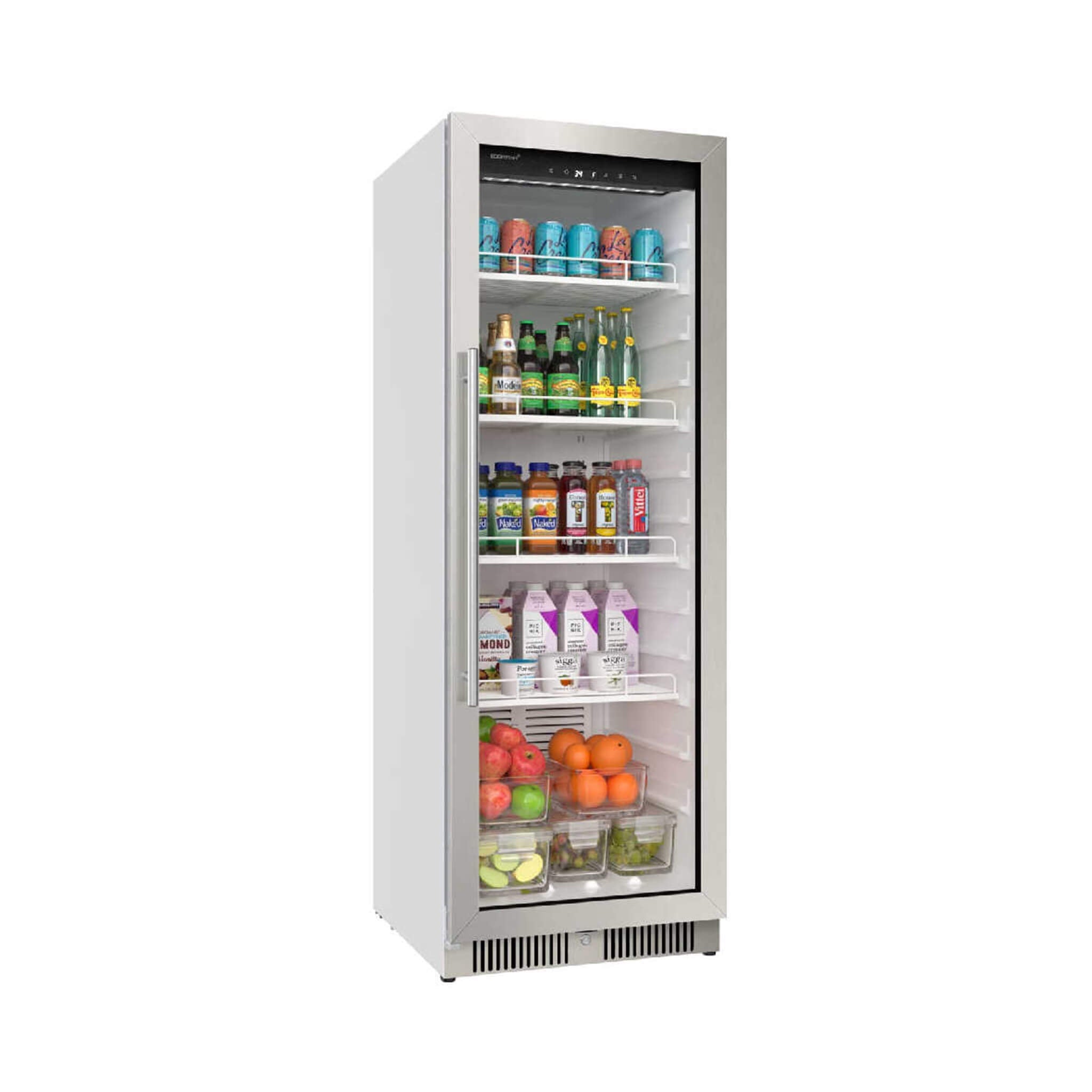 Edgestar 22-Inch 10.1 Cubic Feet Commercial Beverage Merchandiser With Temperature Alarm and Reversible Door [VBM101SS] (SAK4