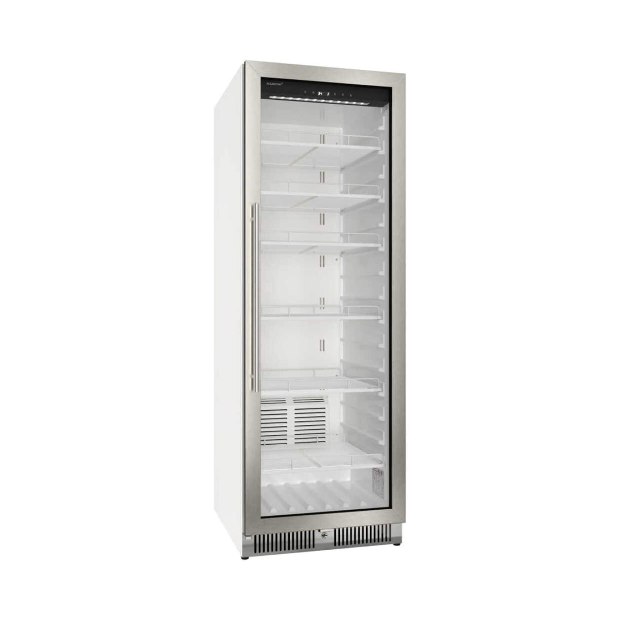 Edgestar 24-Inch 13.7 Cubic Feet Commercial Beverage Merchandiser With Temperature Alarm And Reversible Door [VBM131SS] (SAK6