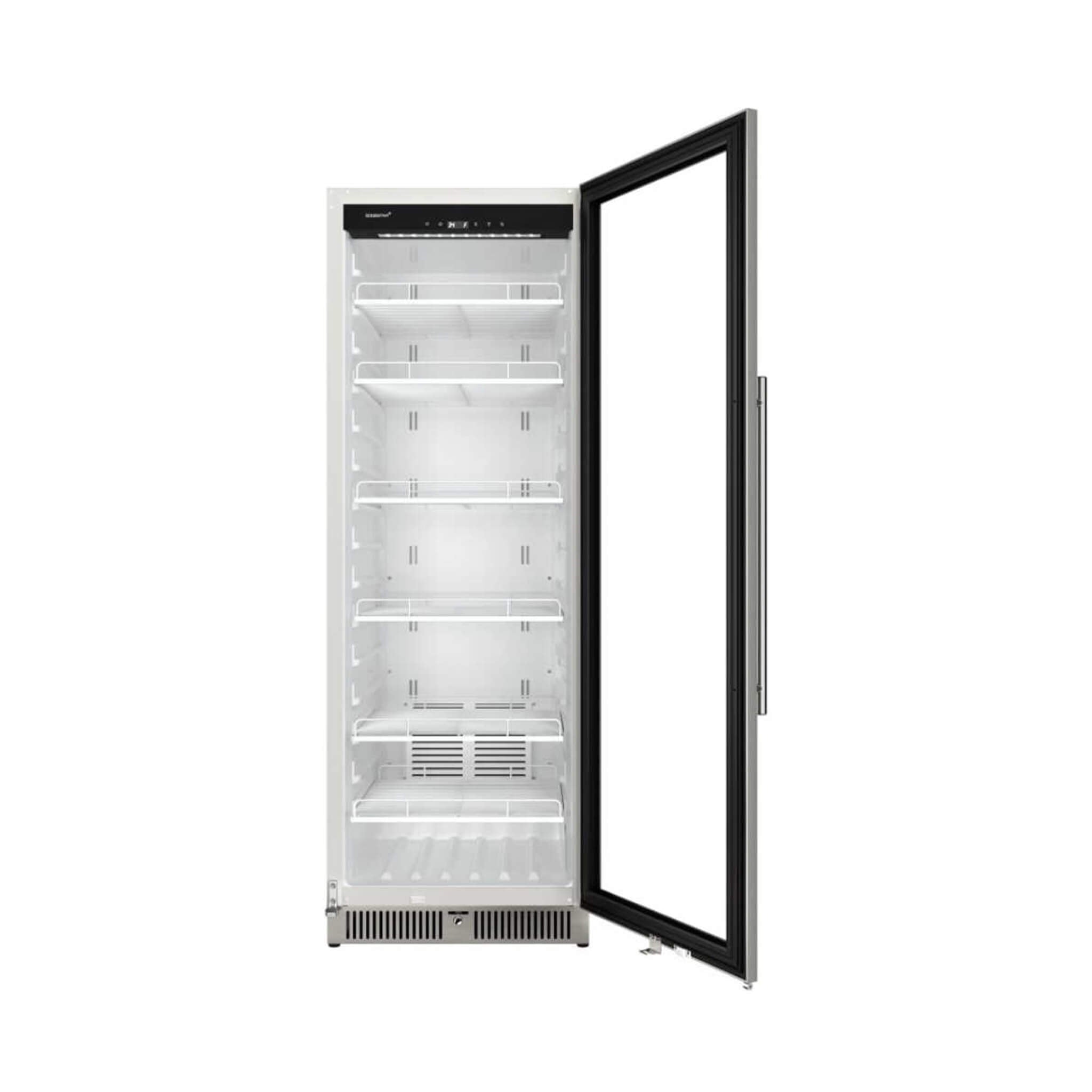 Edgestar 24-Inch 13.7 Cubic Feet Commercial Beverage Merchandiser With Temperature Alarm And Reversible Door [VBM131SS] (SAK6