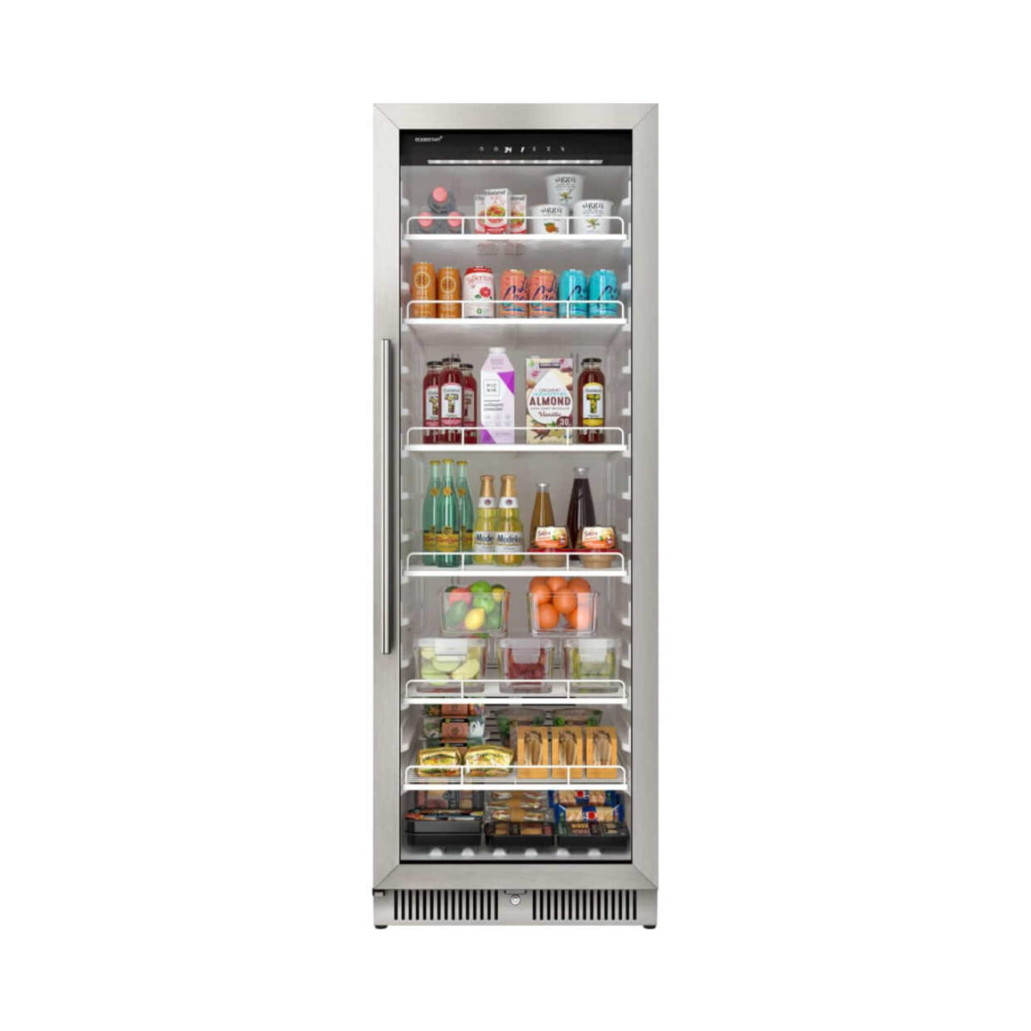 Edgestar 24-Inch 13.7 Cubic Feet Commercial Beverage Merchandiser With Temperature Alarm And Reversible Door [VBM131SS] (SAK6