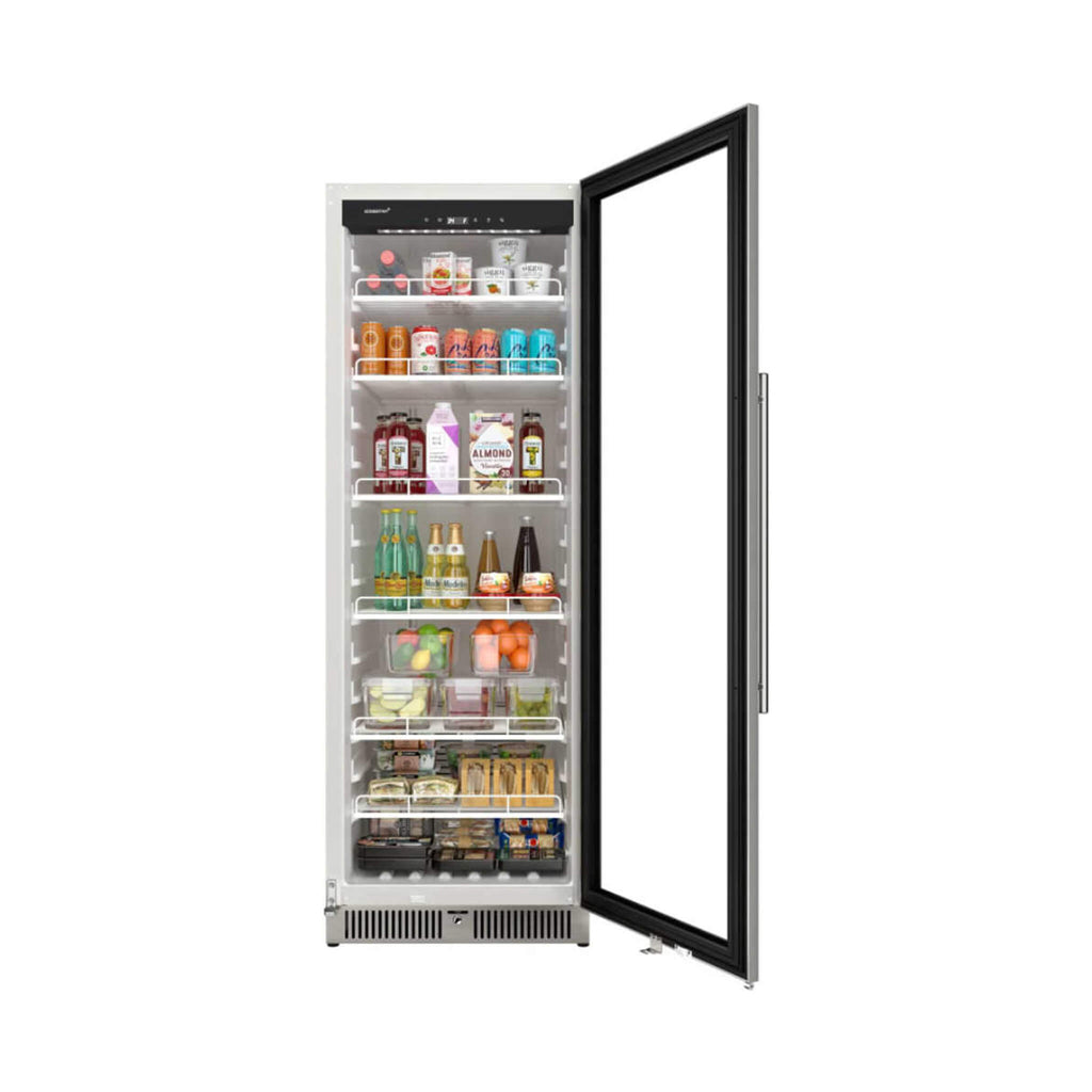 Edgestar 24-Inch 13.7 Cubic Feet Commercial Beverage Merchandiser With Temperature Alarm And Reversible Door [VBM131SS] (SAK6