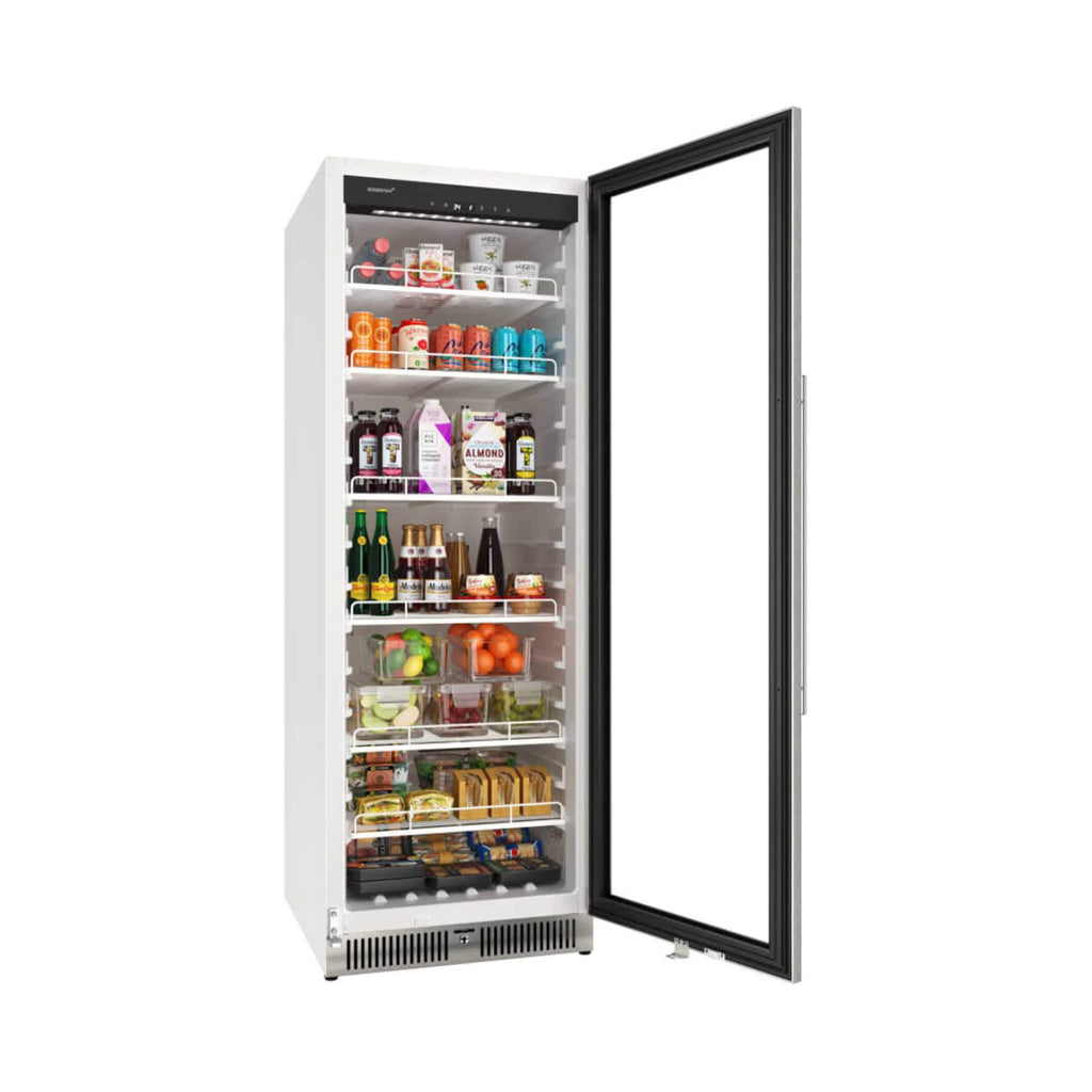 Edgestar 24-Inch 13.7 Cubic Feet Commercial Beverage Merchandiser With Temperature Alarm And Reversible Door [VBM131SS] (SAK6