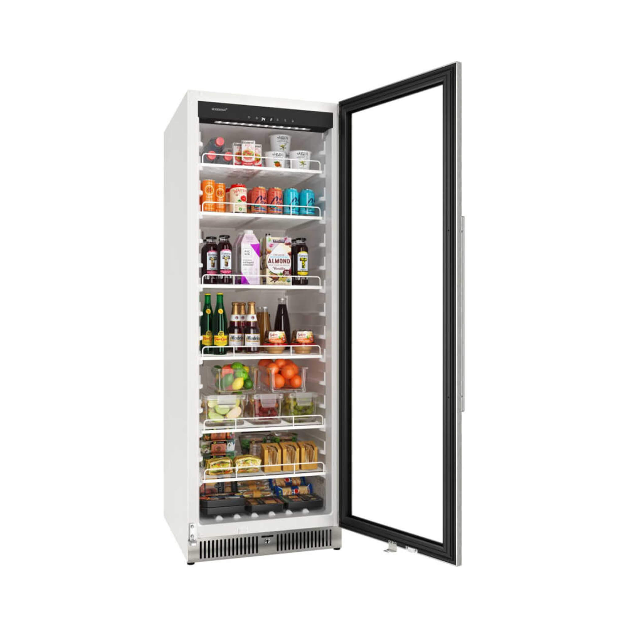 Edgestar 24-Inch 13.7 Cubic Feet Commercial Beverage Merchandiser With Temperature Alarm And Reversible Door [VBM131SS] (SAK6