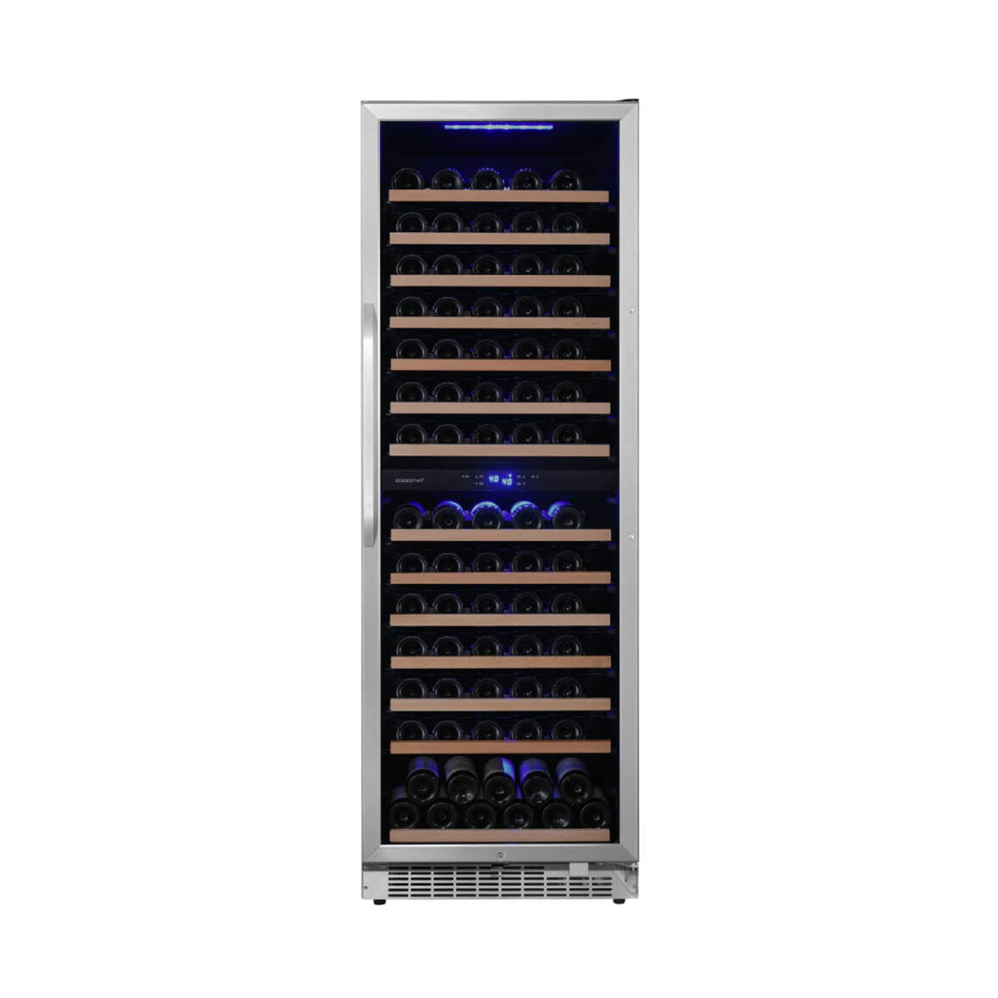Edgestar 24-Inch 141 Bottle Capacity Freestanding Dual Zone Wine Cooler With Interior Lighting [CWR1552DZ] (SAK49245) – SAKSB