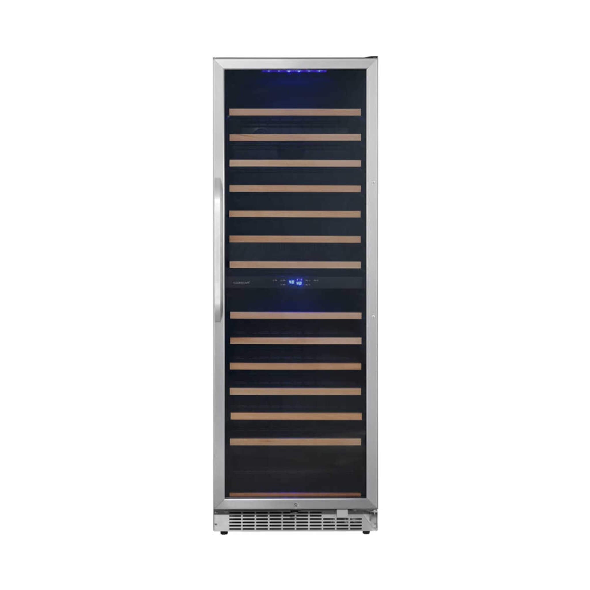 Edgestar 24-Inch 141 Bottle Capacity Freestanding Dual Zone Wine Cooler With Interior Lighting [CWR1552DZ] (SAK49245) – SAKSB