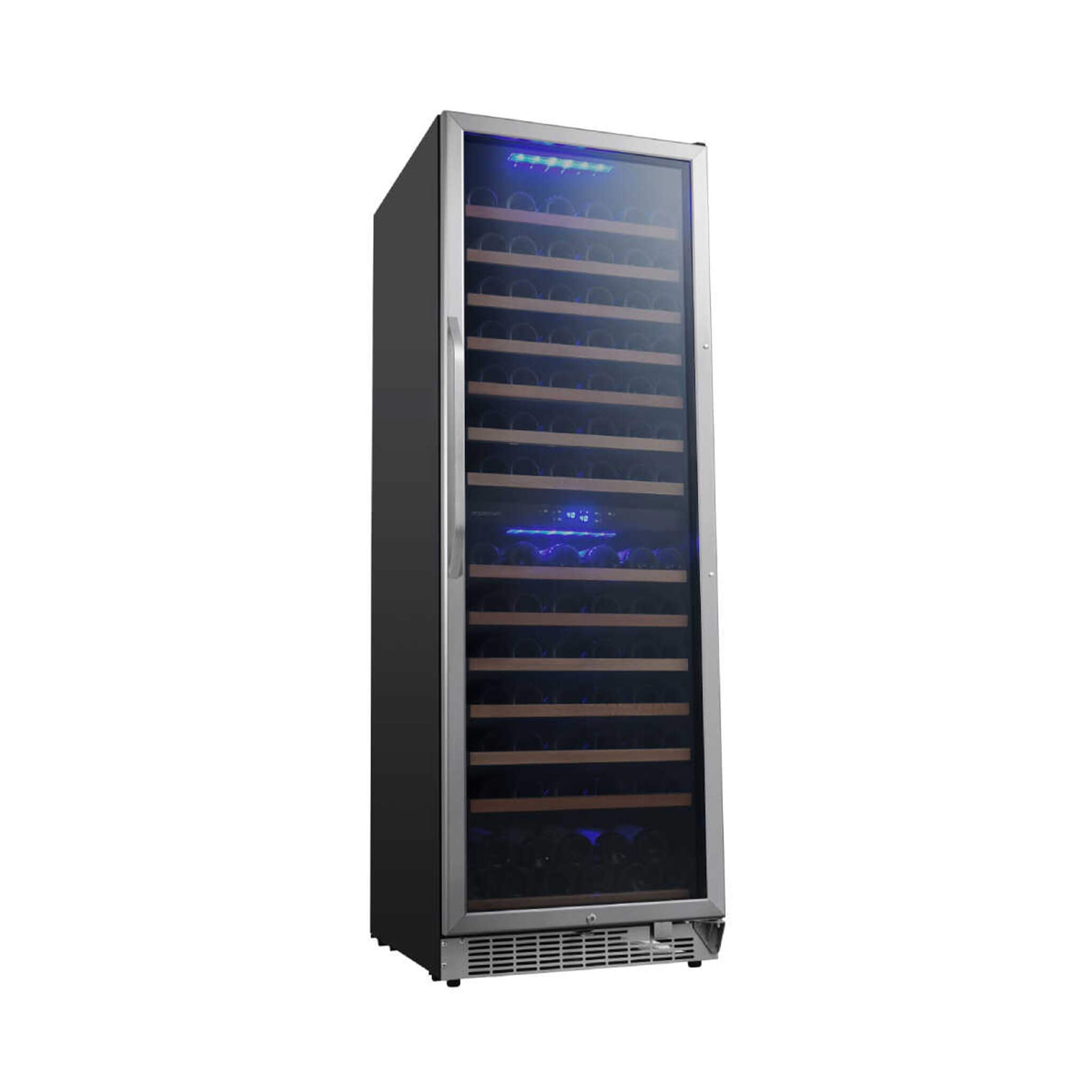 Edgestar 24-Inch 141 Bottle Capacity Freestanding Dual Zone Wine Cooler With Interior Lighting [CWR1552DZ] (SAK49245) – SAKSB