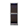 Edgestar 24-Inch 142 Bottle Built-In Dual Zone Double Door Wine Cooler With Door Lock [CWR1553DD] (SAK30742) – SAKSBY WHOLESA