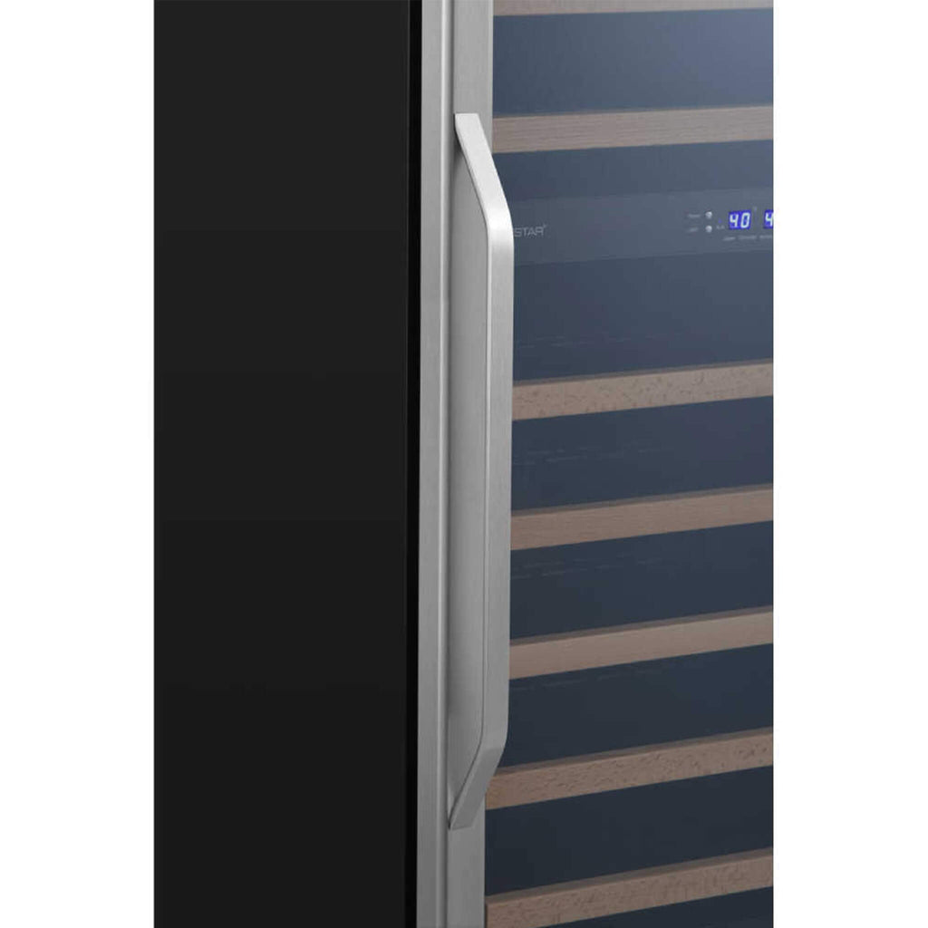 Edgestar 24-Inch 142 Bottle Built-In Dual Zone Double Door Wine Cooler With Door Lock [CWR1553DD] (SAK30742) – SAKSBY WHOLESA