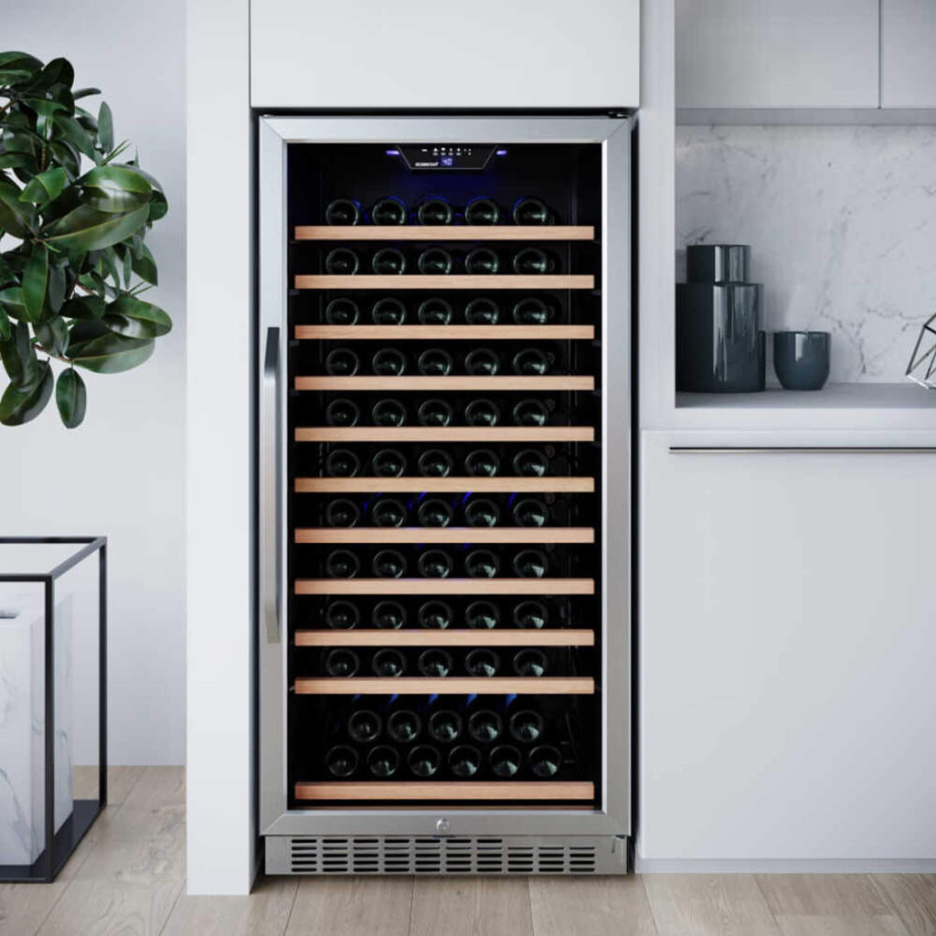 Edgestar 24-Inch Wide 111 Bottle Capacity Freestanding Single Zone Wine Cooler [CWR1212SZ] (SAK68320) – SAKSBY WHOLESALE, vie