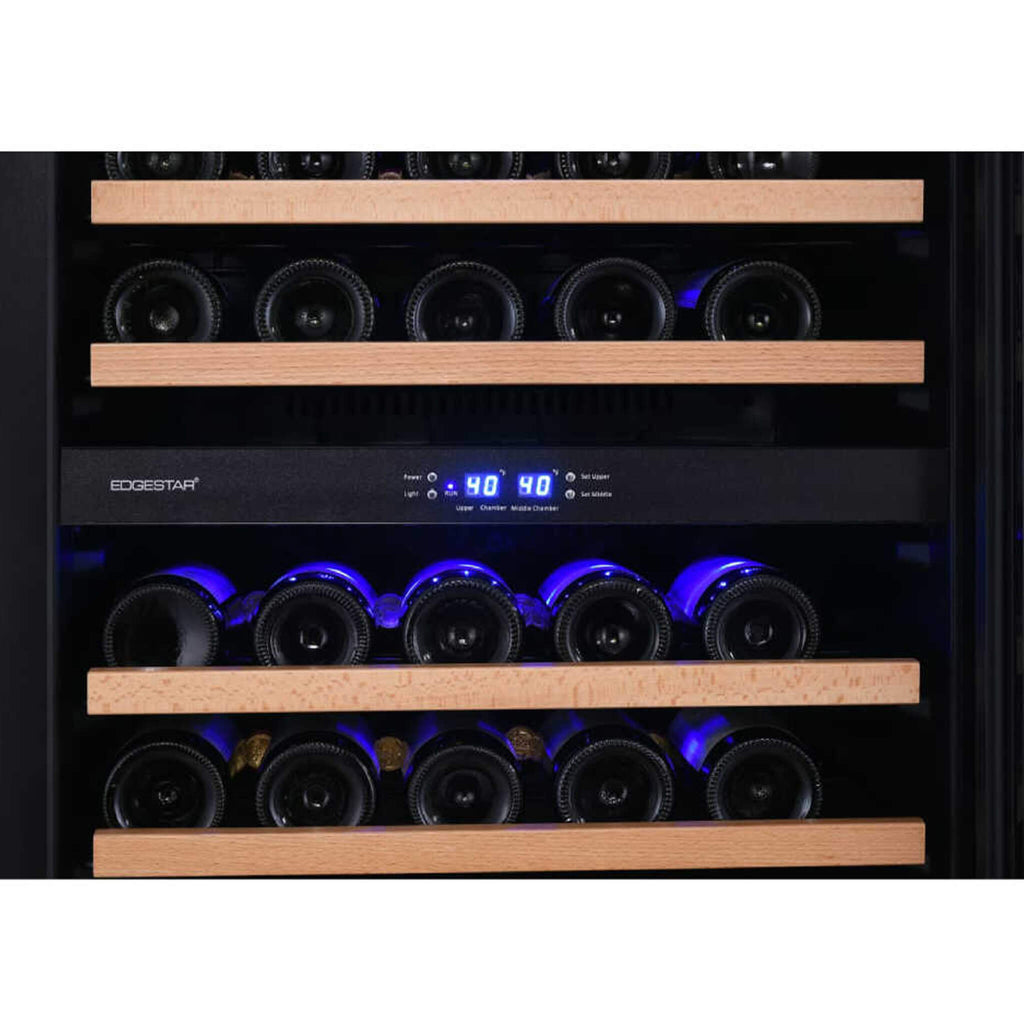 Edgestar 24-Inch Wide 131 Bottle Capacity Built-In Triple Zone Wine Cooler (SAK65891) – SAKSBY WHOLESALE, view 13