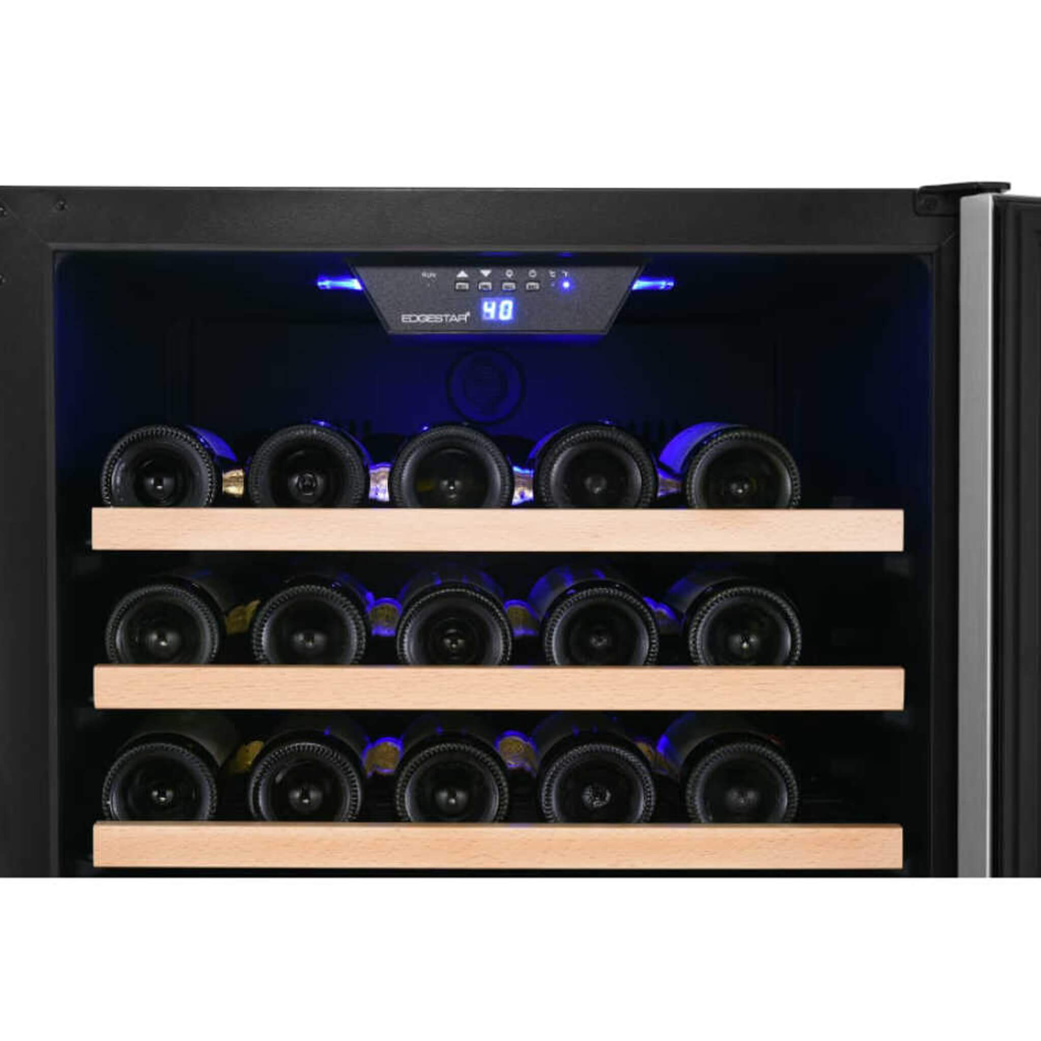 Edgestar 24-Inch Wide 151 Bottle Capacity Freestanding Single Zone Wine Cooler With Even Cooling Technology (SAK30756) – SAKS