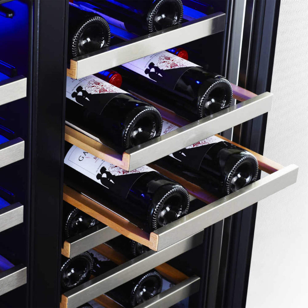 Edgestar 30-Inch Wide 56 Bottle Capacity Built-In French Door Wine Cooler With Door Locks [CWR5631FD] (SAK56381) – SAKSBY WHO