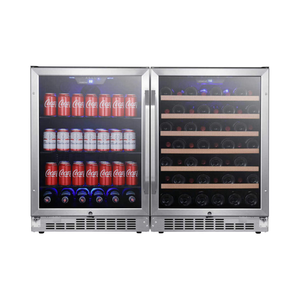 Edgestar 48-Inch Wide Built-In Side-by-Side Wine & Beverage Center With 142 Can & 53 Bottle Capacity (SAK17392) – SAKSBY WHOL