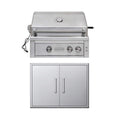 Edgestar 60K BTU 30-Inch Built-In Grill Kit With Insulated Jacket And Double Access Doors [GRL300IBKIT] (SAK82568) – SAKSBY W