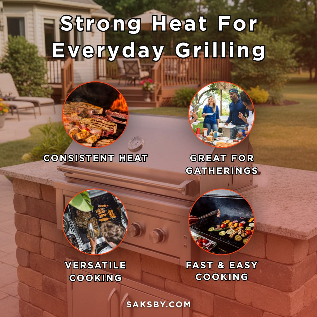 Edgestar 89K BTU 36-Inch Built-In Grill With Rotisserie And LED Lighting (SAK49230) – SAKSBY WHOLESALE, view 4