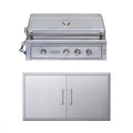 Edgestar 89K BTU 42-Inch Built-In Grill With Insulated Jacket And Double Access Doors Insulated Jacket (SAK94627) – SAKSBY WH