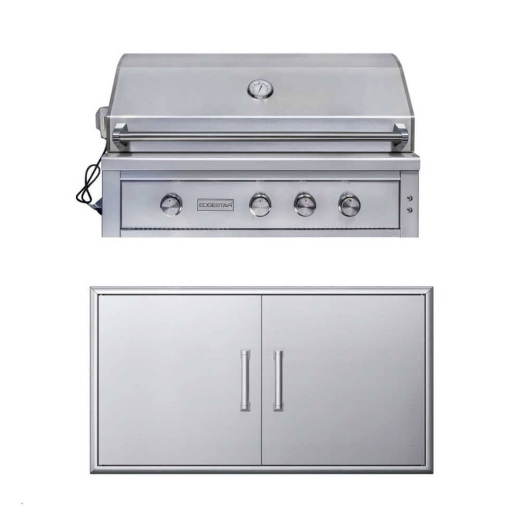 Edgestar 89K BTU 42-Inch Built-In Grill With Insulated Jacket And Double Access Doors Insulated Jacket (SAK94627) – SAKSBY WH