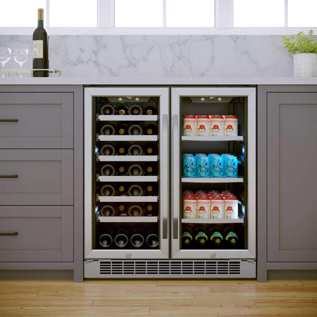 Edgestar 30-Inch Wide 28 Bottle Built In Dual Zone Beverage Center With 86 Can Capacity (SAK35972) – SAKSBY WHOLESALE, view 3