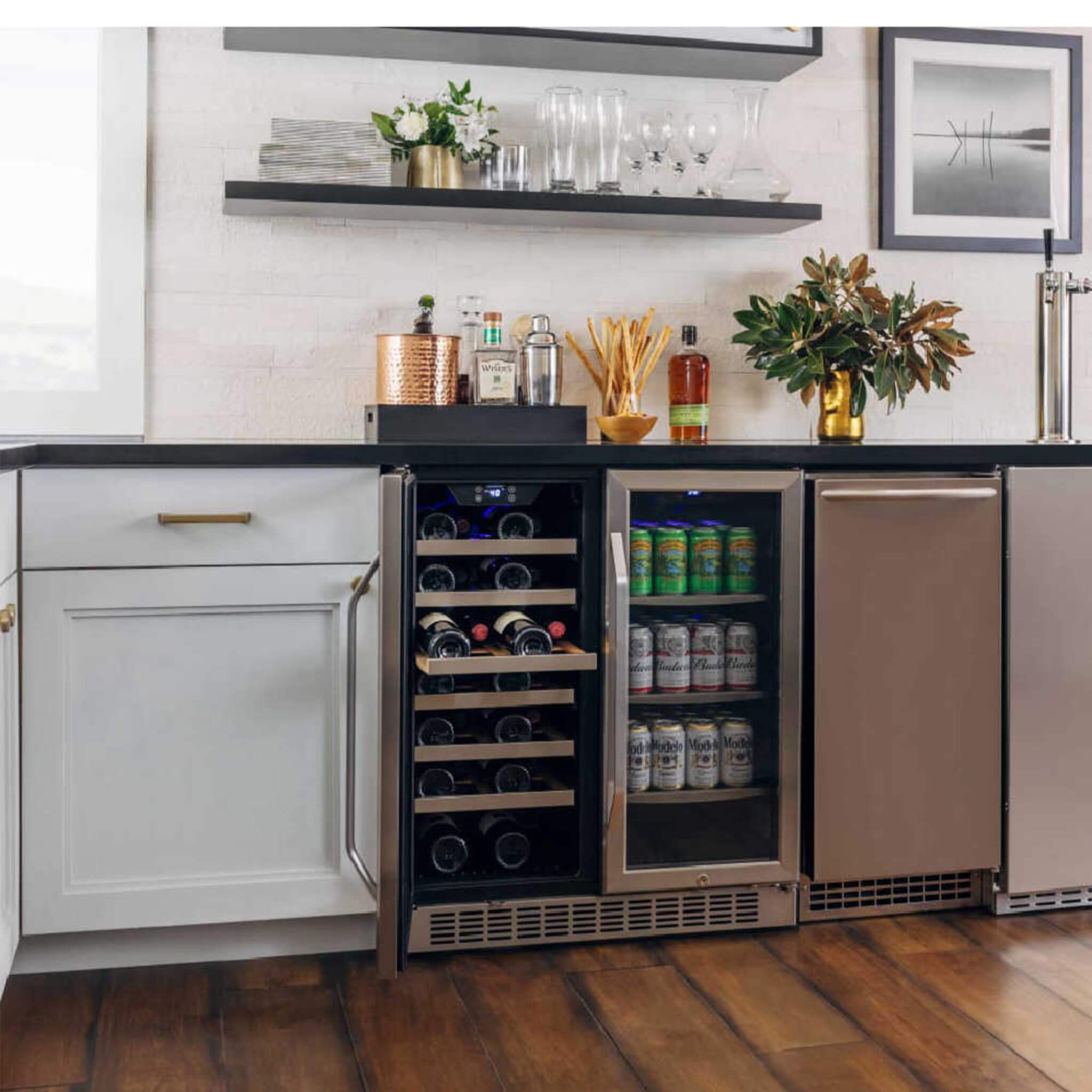 Edgestar 30-Inch Wide 28 Bottle Built In Dual Zone Beverage Center With 86 Can Capacity (SAK35972) – SAKSBY WHOLESALE, view 4