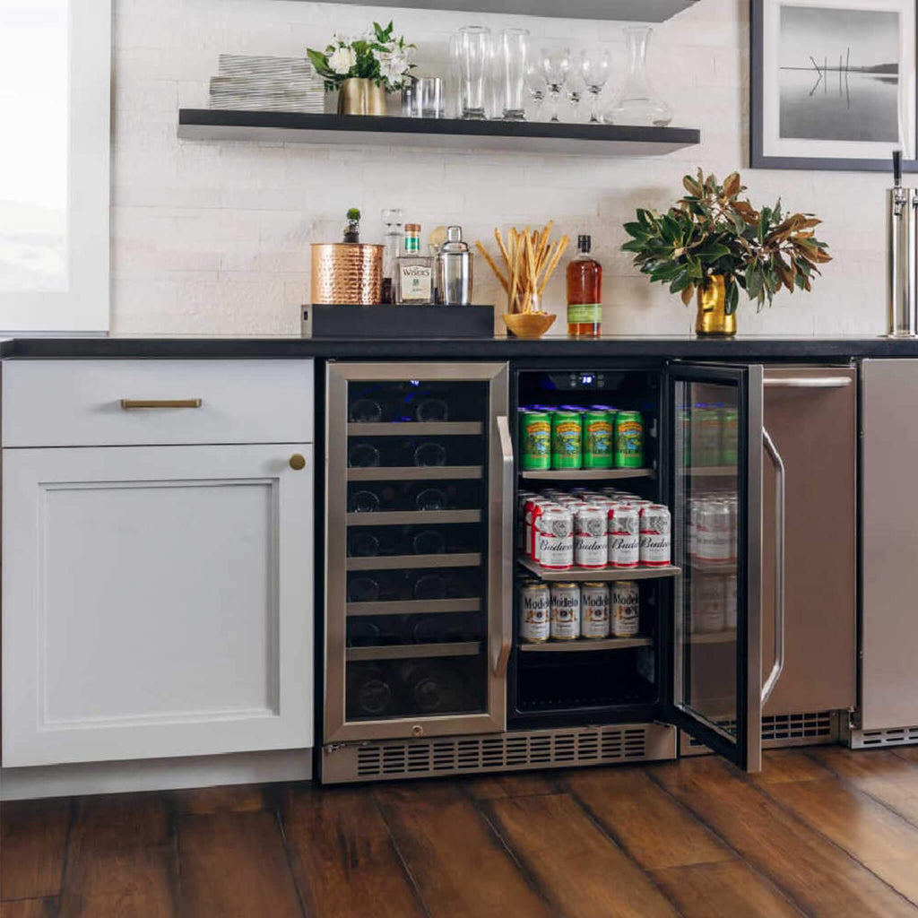 Edgestar 30-Inch Wide 28 Bottle Built In Dual Zone Beverage Center With 86 Can Capacity (SAK35972) – SAKSBY WHOLESALE, view 5