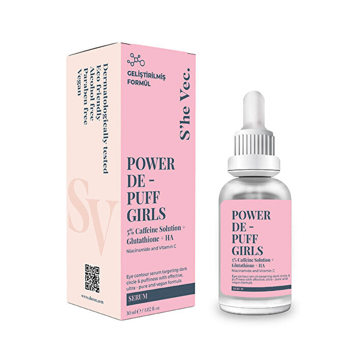 SHE VEC Power De-puff Girls Under Eye Circles & Puffiness Proven Antioxidant Formula