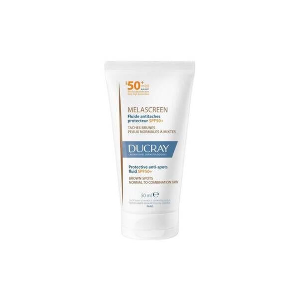 Ducray Melascreen Protective Anti-Spot Fluid SPF50+ - Anti-Aging, Water-Resistant Sunscreen for Sensitive Skin - 1.69 fl oz