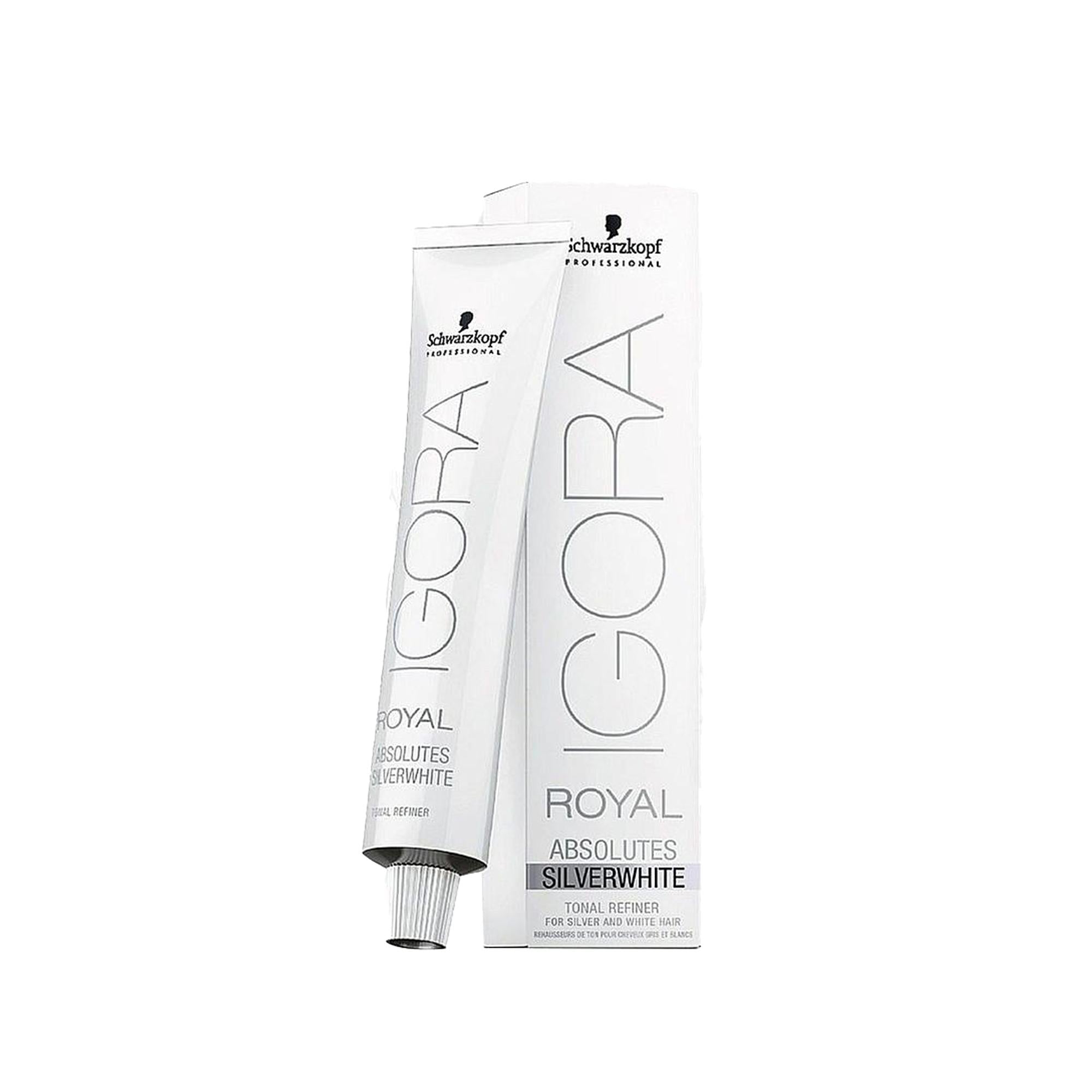 Schwarzkopf Igora Royal Absolutes Silver Hair Toner - Maintains Vibrant White Hair Tones, 2.03 fl oz
