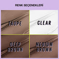 Maybelline Super Lock Brow Glue Deep Brown: 24H Long Lasting Eyebrow Mascara for Shaping, Styling & Tinting