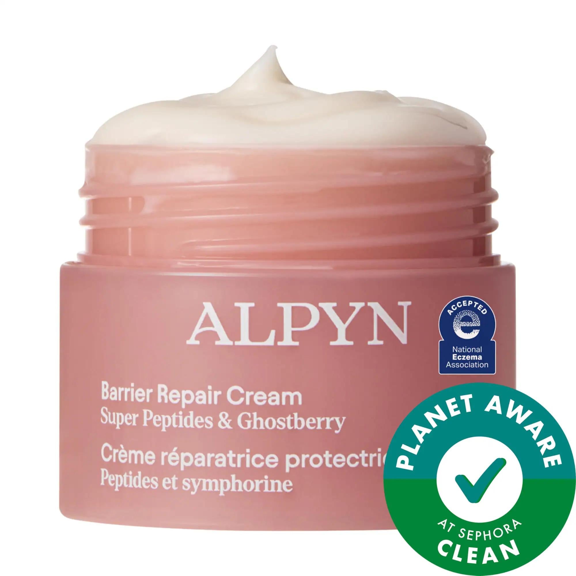 Mini Peptide & Ghostberry Facial Moisturizer: Eczema Relief, Skin Barrier Repair, Anti-Wrinkle Cream - For Sensitive Skin