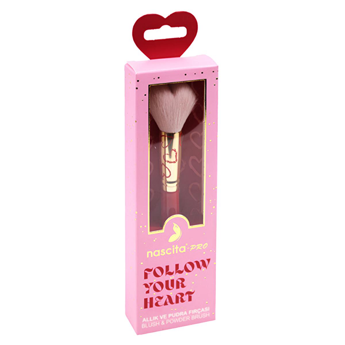 Nascita Pro Love Series Makeup Brush for Blush and Powder Application - Soft Bristles, Versatile Cosmetic Tool