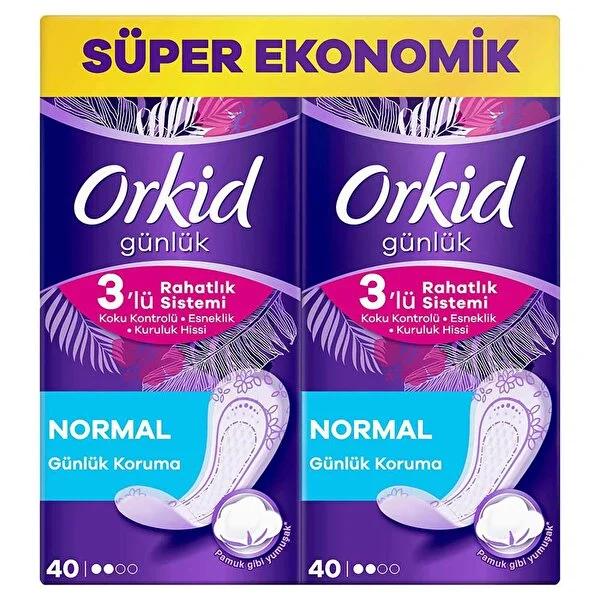 Orkid Daily Care Pads Normal Size 80 Count - Comfortable, Breathable Feminine Hygiene Products for Daily Protection