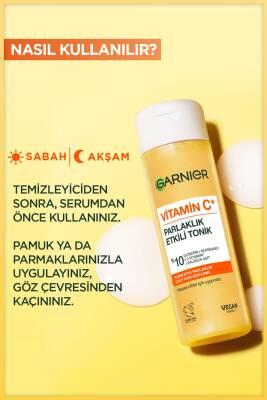 Garnier Vitamin C Brightening Toner - Achieve Glowing, Even Skin Tone - Refreshing Facial Treatment, All Skin Types - 120ml