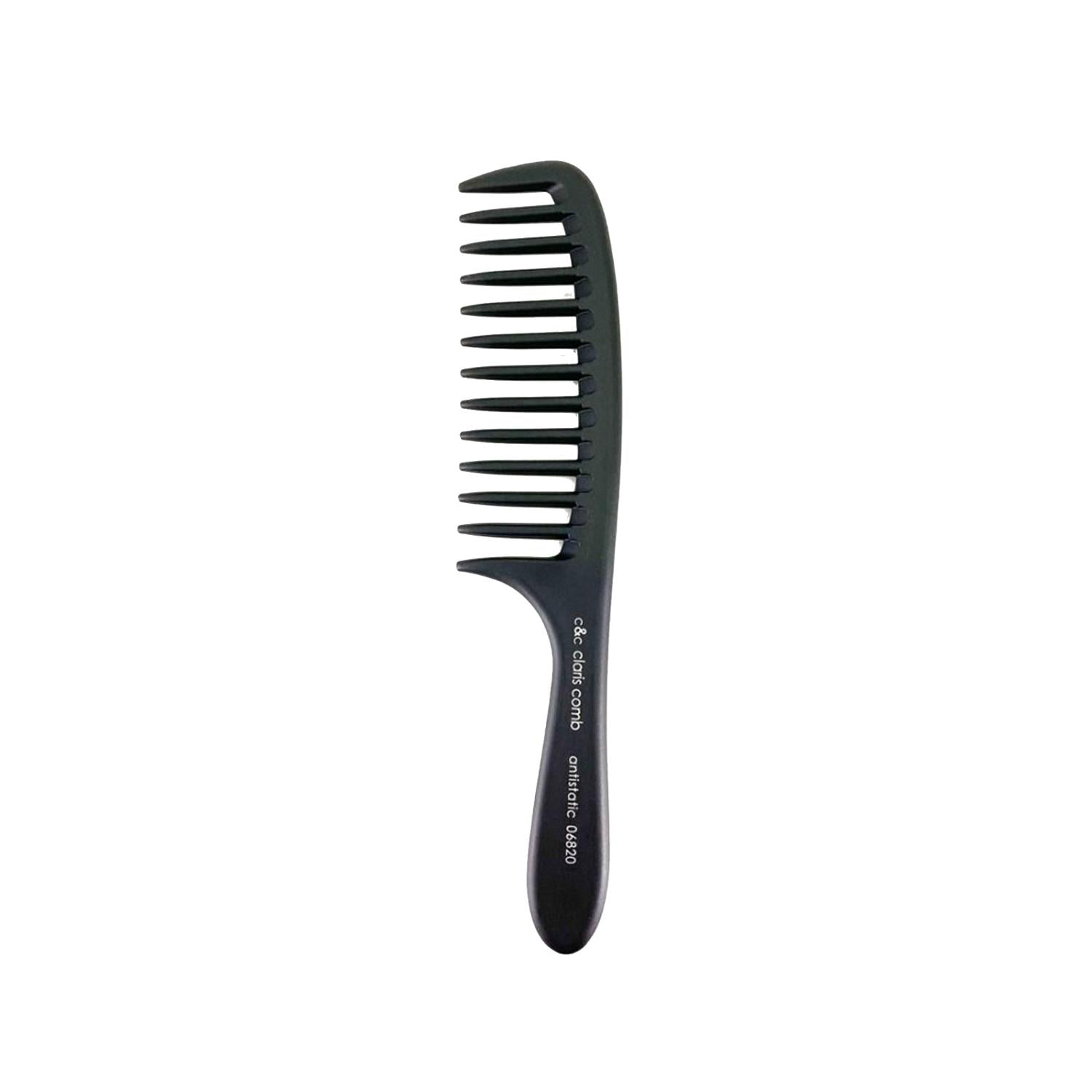Claris 6820 C-25029 Carbon Comb for Gentle Hair Detangling - Durable Hair Care Accessory
