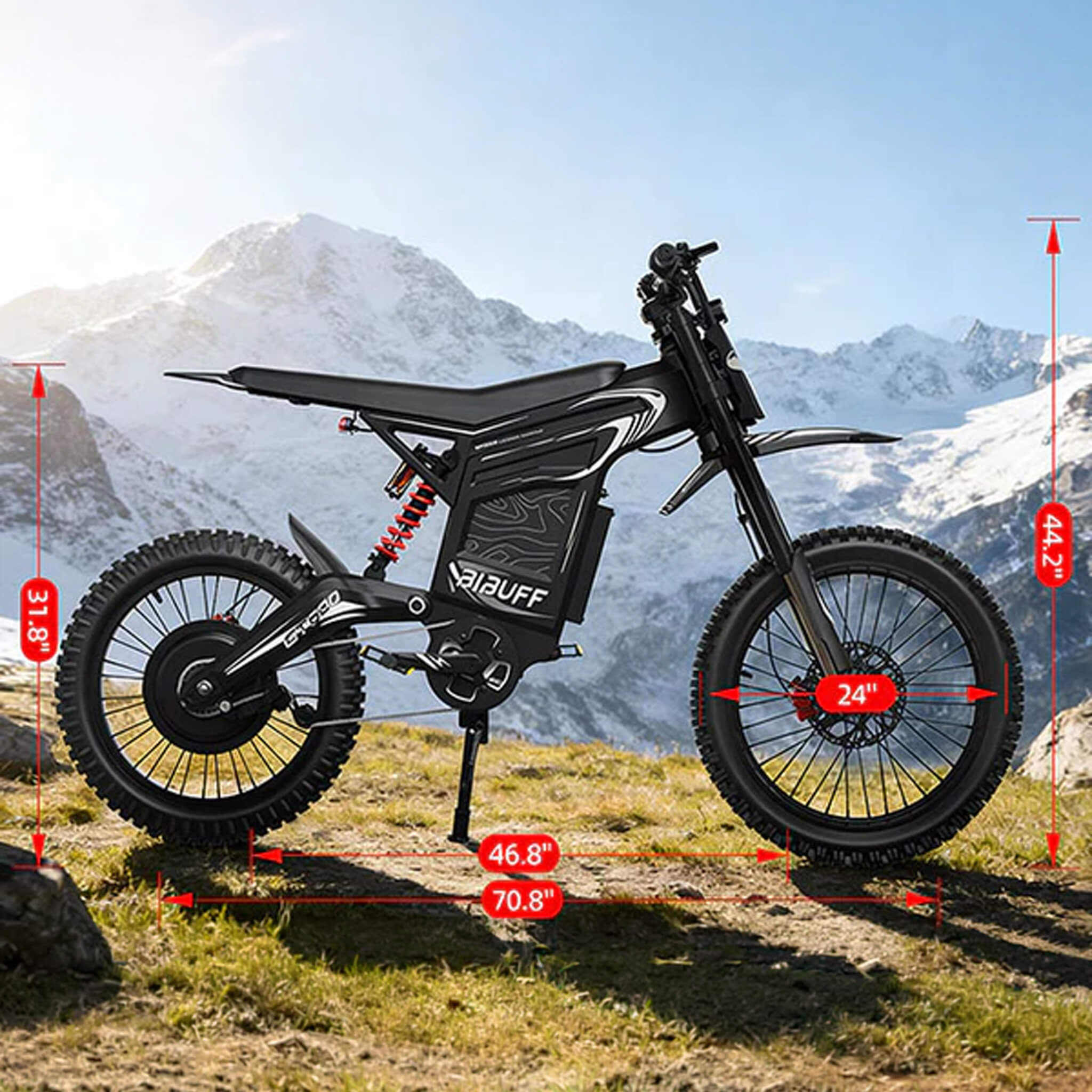 EKX GT600 7500W 72V30AH Full-Suspension Off-Road Electric Dirt Bike (SAK49037) – SAKSBY WHOLESALE, view 11