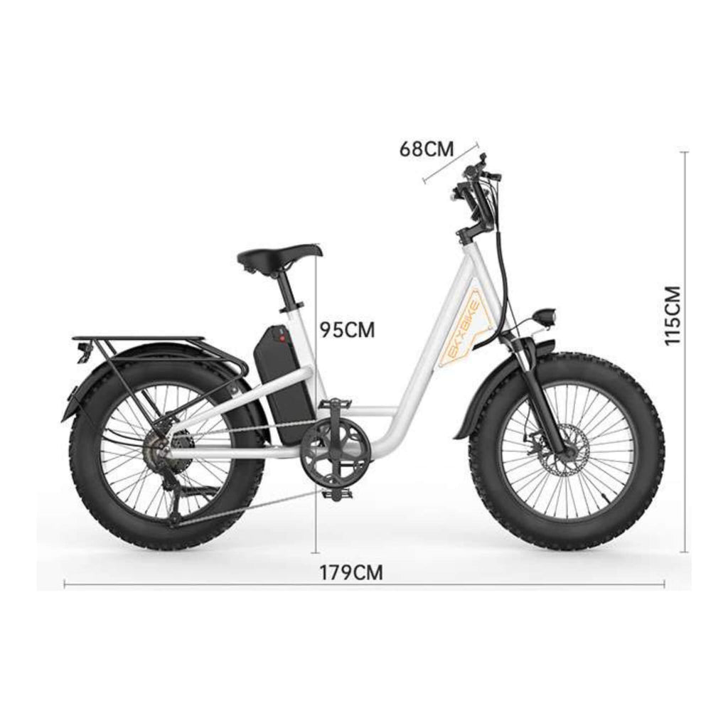 EKX L1 1000W 48V/15.6AH Electric Mountain Fat Tire Bike, 20" (SAK27491) – SAKSBY WHOLESALE, view 4