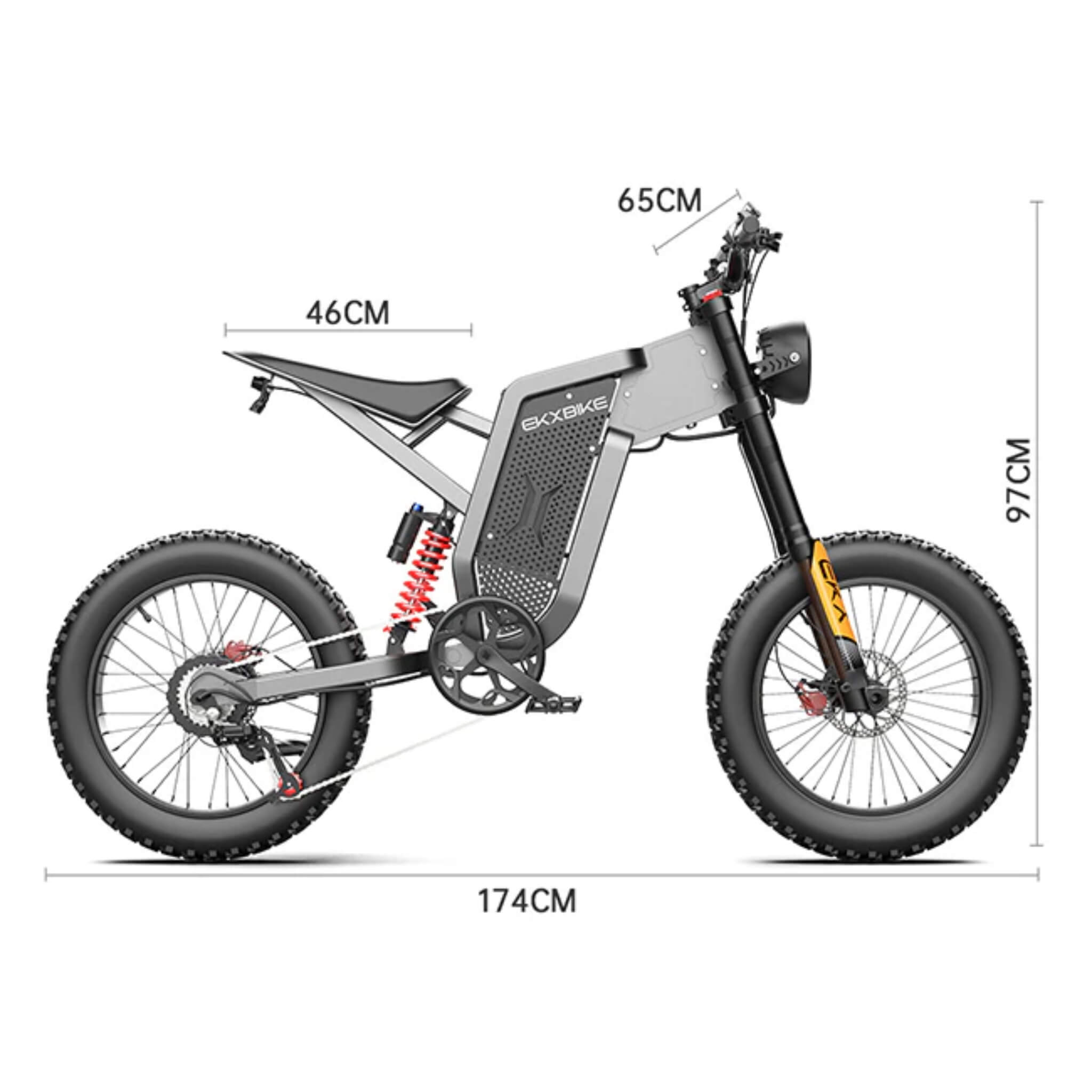 EKX X21 2000W 48V/35AH Premium Electric Off-Road Mountain Dirt Bike (SAK92745) – SAKSBY WHOLESALE, view 11